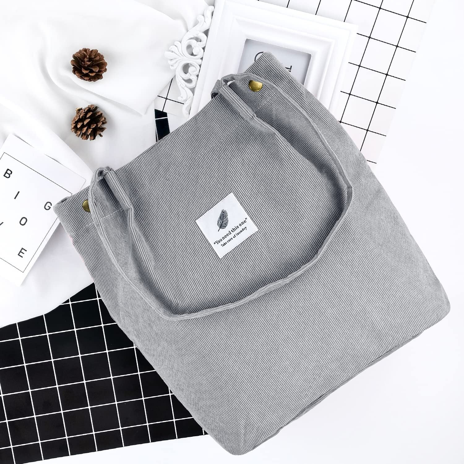 It has so many pockets and can fit so much! 📚 #totebag #totebagaesthe, Tote Bag