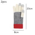 thumbnail image 2 of Guantes de invierno para hombre y mujer con pantalla táctil, guantes de punto cálidos para mensajes de texto, 2 of 5