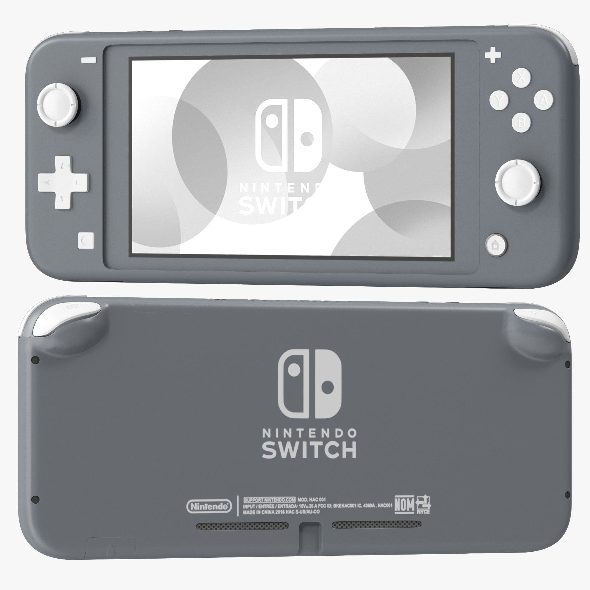 Restored Nintendo Switch Lite Game Console with Retrofam Carry Case International Version, Gray (Refurbished)