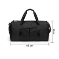 thumbnail image 3 of Bolsa de gimnasio deportiva para mujeres o hombres, bolsa de viaje con bolsillo húmedo y compartimento para zapatos para entrenamiento, natación, yoga, 3 of 8
