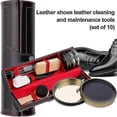thumbnail image 2 of 10pcs Shoe Care Set Portable Shoes Cleaning Kit With Cyr Box, 2 of 5
