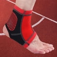 thumbnail image 3 of Tobillera soporte elástico envoltura tendinitis fascitis pie manga para deportes Rojo m Cola Soporte de tobillo deportivo, 3 of 8