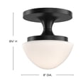 thumbnail image 6 of 47811BK Hinkley Lighting Knox - 12W 1 LED Extra Small Semi-Flush Mount-8.75 Inch Tall and 8 Inch Wide-Black Finish, 6 of 6