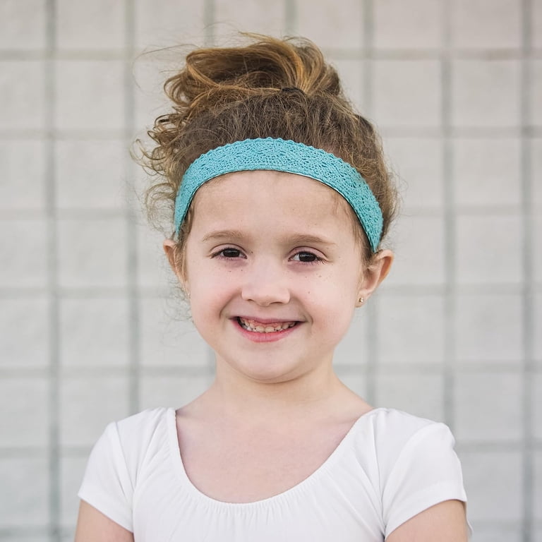 FROG SAC Lace Headbands for Girls, Adjustable Non-Slip  display picture 3
