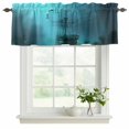 thumbnail image 2 of 2 Pack Valances for Windows, Ocean Shipwrecks Window Valances for Living Room/Bedroom/Bathroom, Coastal Nautical Dolphins Vintage Light Filtering Kitchen Curtain Valance Window Treatment 54"W x18" L, 2 of 9