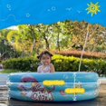 thumbnail image 5 of Kids Paddling Pool Inflatable Kiddie Pool 3 Ring Cycles 110cm x 30cm Swimming Pool Indoor&Outdoor Baby Toddler Water Game-Blue, 5 of 5