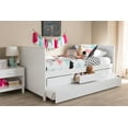 thumbnail image 1 of Baxton Studio Linna Modern and Contemporary White-Finished Daybed with Trundle, 1 of 5