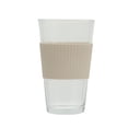 thumbnail image 4 of Mainstays 14.5oz Glass Sipper Beige Glass Cup, 4 of 8