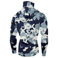 thumbnail image 4 of WTOBBY Men's Summer Camouflage Quick-Dry Long Sleeve T-Shirt Sun Protective Hooded Top for Fishing Fitness Sports, Lightweight Breathable with UPF 50+ ,White XL, 4 of 4