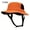 Orange, variant on Men Surf Fisherman Hat Wide Brim Visor Foldable Hiking Fishing Hat with Film Outdoor Hat