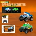 thumbnail image 2 of PayUSD Remote Control Car, RC Cars Toys for Kids Lighted Monster Truck Dinosaur Toy RC Cars 4-12 Year Old Boys Birthday Gift for Christmas Shark 8km/h 27Mhz 1:20 Blue, 2 of 8