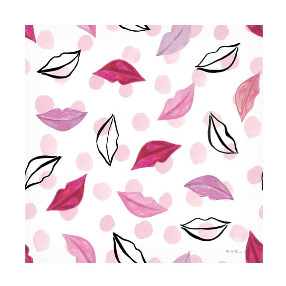 Farida Zaman 'Think Pink Pattern III' Canvas Art