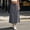 *Dark Gray, variant on Women's High Waisted Cargo Midi Skirt,Elastic Waist Casual Skirt with Pockets a-Army Green,Women's Plus XXL