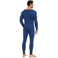 thumbnail image 2 of MANIFIQUE Thermal Underwear for Men Fleece Lined Long Johns V-Neck Base Layer Top & Bottom Set, 2 of 6