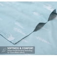 thumbnail image 4 of Sábanas de franela RUVANTI tamaño king, 100% algodón orgánico, color azul, 4 of 9
