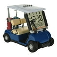 thumbnail image 1 of Mini Golf Cart Shaped Clock with Calendar, Temperature Display, 3 s & Music Mode - Zinc Alloy Decorative Desk Clock for Home/Office, Birthday Reminder Function, Perfect Gift (Blue), 1 of 5