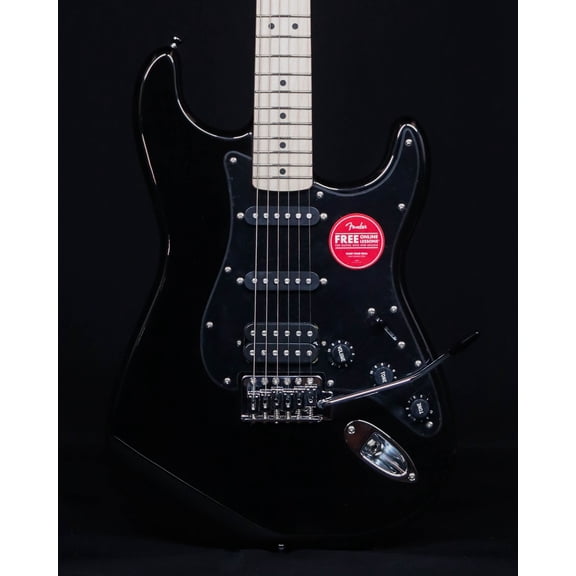 Squier Sonic Stratocaster HSS, Maple FB, Black
