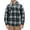 MFJ130 - Black, variant on Men's Heavyweight Flannel Zip Up Fleece Lined Plaid Sherpa Hoodie Jacket (MFJ130 - Black, M)