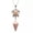 Rhodochrosite, variant on Natural Crystal Hexagonal Pointed Cone Pendant Pendulum Reiki Chakra Necklace