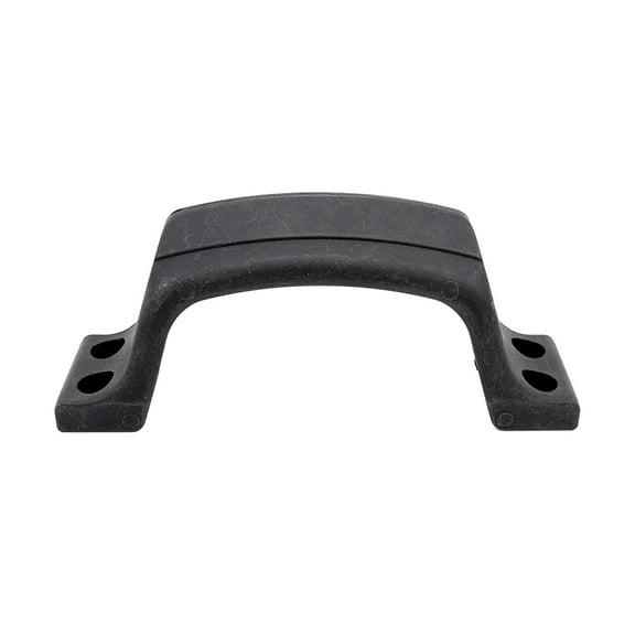 MARINE CITY Black Plastic Transom Step Handle with Non-Slip Tread 6-3/8 Inches Width for Marines, Boats, Ships, Yachts
