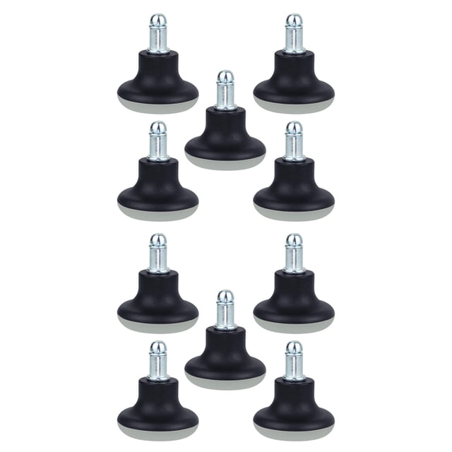 10Pcs Glides Replacement Office Chair Wheels Stopper Office Chair Swivel Caster Wheels, 2 Inch Stool Glides