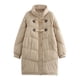 thumbnail image 3 of Parka larga con capucha para nieve para mujer, chaqueta acolchada, gruesa, cálida, holgada, con bolsillo, talla grande, 5 colores, invierno, novedad, 3 of 5