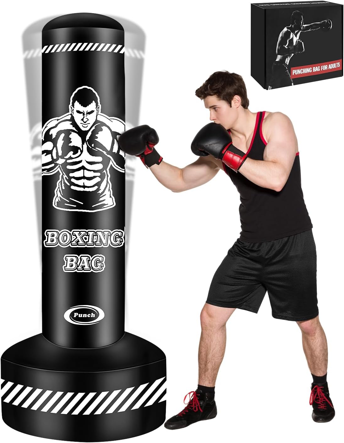 Soozier Speed Bag Platform – Adjustable Height, MMA/Boxing Training, Steel/MDF Construction