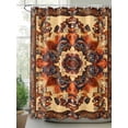 thumbnail image 2 of Boanket Polyester Fabric Bohemian Flower Shower Curtain, Boho Tribal Colorful Distressed Printed Waterproof Bathtub Curtain Bathroom Decor Set with Hooks 36 x 72 Inches,, 2 of 6
