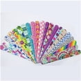 thumbnail image 3 of 3 Pieces Double Sided Random Color Emery Boards Nail Buffer Floral Printing Nail Files Manicure Files For Women, 3 of 4