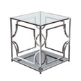 thumbnail image 2 of Diamond Sofa Avalon Glass Top End Table in Stainless Steel, 2 of 6