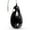 Black with Clear Hose + Fitting, variant on LeLuv eGrip Handheld Electric Vacuum Pump Handle - Black
