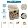 thumbnail image 6 of Sunflowers Table Runner 120 Inches Long Farmhouse Dress Scarves, Vintage Bee You Are My Sunshine Beige Dining Tablerunner for Coffee Table/Kitchen Island/Party Décor, 13" x 120", 6 of 8