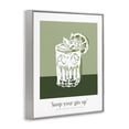 thumbnail image 3 of Stupell Industries Green Keep Your Gin Up Gray Framed Giclee Art design by Lettered and Lined, 30 x 24, 3 of 8