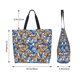 thumbnail image 5 of Balery Colorful Butterfly1 Bolsa Tote Estilo Estético con Cremalleras, Bolsa de Hombro, Bolsa de Compras Grande y Plegable, 5 of 8