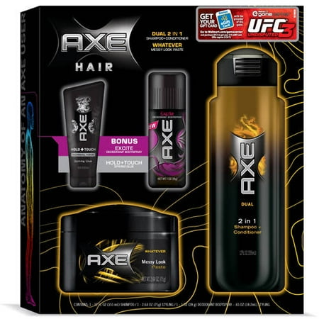 AXE Men's Hair Products Gift Pack with Bonus Deodorant Body Spray