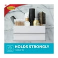 thumbnail image 5 of Command Bath White & Satin Nickel Wall and Cabinet Organizer, 1 Organizer, 4 Strips, Rust Resistant, 5 of 13