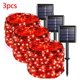 thumbnail image 1 of Guirnalda de luces LED solares para exteriores, lámpara de festón, decoración de jardín, Navidad, impermeable, 42M400Leds, 1 of 4