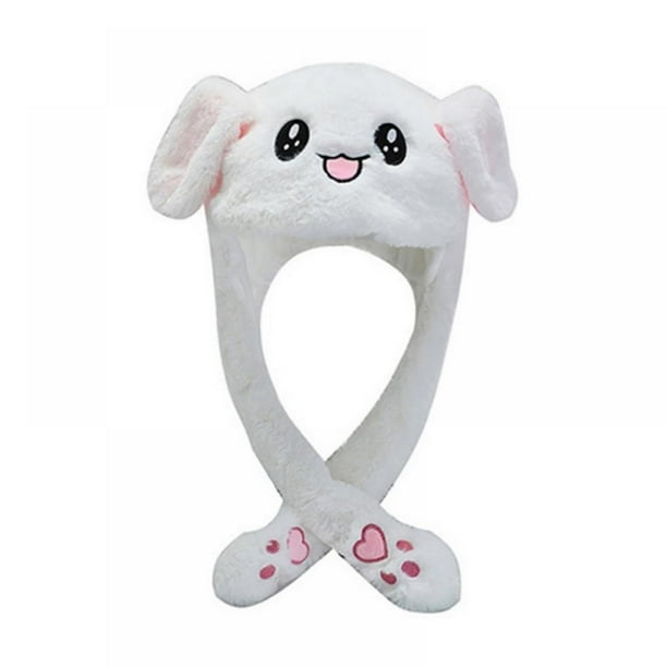 plush hat with moving ears