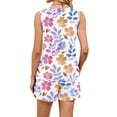 thumbnail image 6 of Iaqnaocc Two Piece Sets for Women Casual Womens Short Sets Vintage Floral Print Square Neck Tank Top and Shorts Summer Outfits Travel Outfits for Women Vacation Outfits for Women Multicolor 2XL, 6 of 6