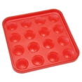 thumbnail image 2 of 16 Holes Billiards Tray Pool Tray Pool Halls Storage Organizer Holder 25*25cm Red, 2 of 8