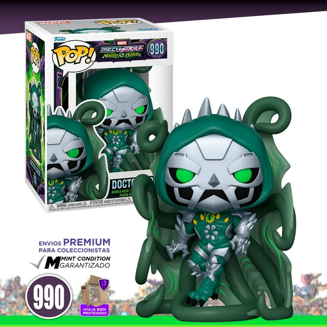 Funko Pop Doctor Doom #990 Mech Strike Monster Hunters Figura Original Funko Victor von Doom