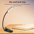 thumbnail image 4 of Mini libro Clip luces 3 modos de iluminación lámparas de lectura recargables (negro 7LED), 4 of 5