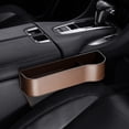 thumbnail image 4 of Estuche multifuncional de fibra de carbono organizador para espacio de asiento de automóvil (pasajero marrón), 4 of 5