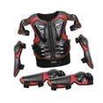 thumbnail image 2 of Ysyqkn Kids Motorcycle Guard Suit with Elbow Knee Pads Children Full Protection Chest Red, 2 of 9