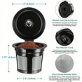 thumbnail image 2 of 1pc Reusable K Cups For Keurig, Reusable K CUP Coffee Filter Refillable Single K CUP For Keurig 2.0 1.0 BPA Free, 2 of 8