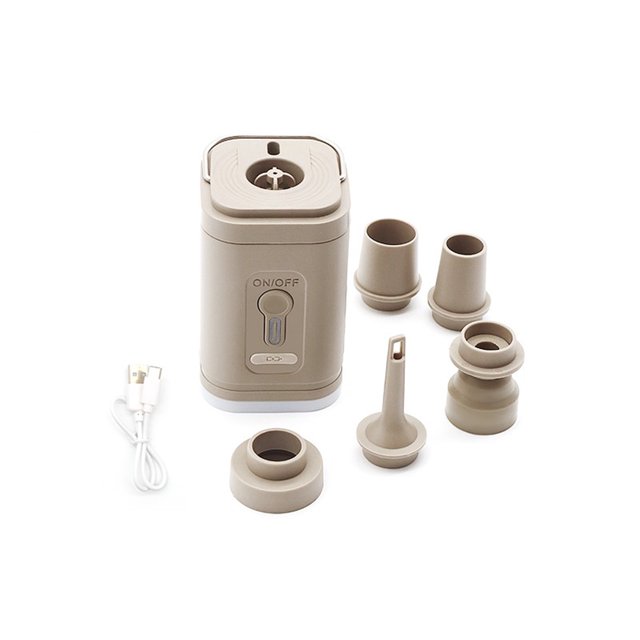 relayinert Table de Camping Polyvalente Pompe à Air Électrique Portable Incluse Compresseur d'Air Multifonctionnel Portable Kaki