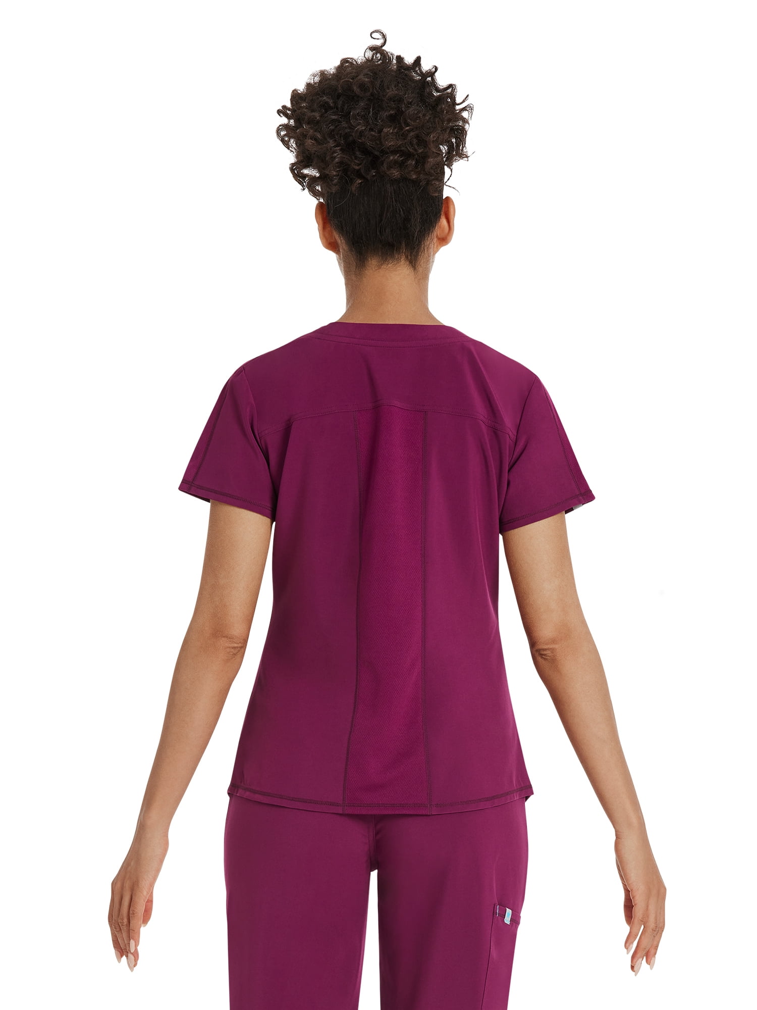 Scrubstar Women's Premium Performance Stretch Double V-Neck Scrub Top, Sizes XS-3XL