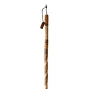 Brazos Rustic Wood Walking Stick, Twisted Hardwood, Traditional Style Handle, for Men & Women, 55