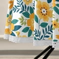 thumbnail image 5 of Coolnut 60" Chrysanthemum Flower Round Tablecloth, Waterproof Spillproof Polyester Fabric Table Cover with Zipper Umbrella Hole for Outdoor Patio Garden Dining Party, 5 of 7