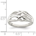 thumbnail image 4 of Sterling Silver Polished Woven Ring (Size 6) Made In Thailand qr6888-6, 4 of 5